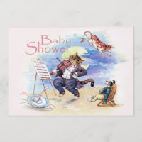 Rose de baby shower de chat et de violon