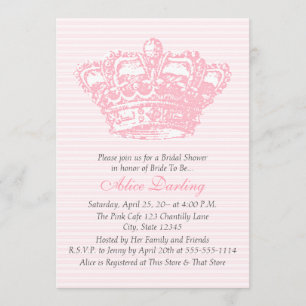 Invitation rose de couronne
