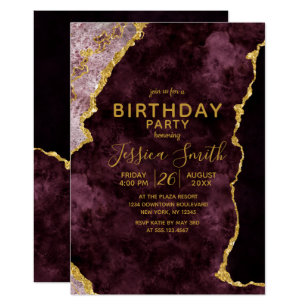 Invitations Faire Part Cartes Anniversaire Chic Zazzle Fr