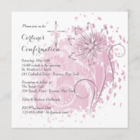Invitation rose de pissenlit
