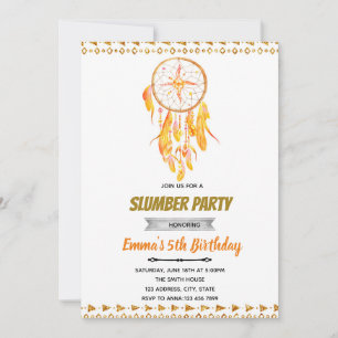 Invitation rose en or dreamcatcher