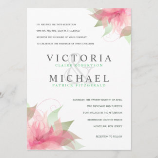 Invitation Rose et blanc formels d'astronome d'invitations de