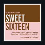 Invitation rose et Brown moderne audacieuse de<br><div class="desc">Blocs audacieux de couleur,  celui-ci dans chatouillement--rose et brun chocolat à la mode - c'est une conception contemporaine pour une fille contemporaine.  Disponible dans une série de couleurs populaires,  ou contactez-moi et je serai heureux de créer votre modèle de couleurs fait sur commande.</div>
