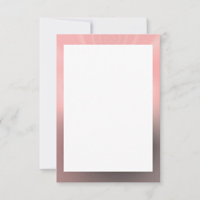 Invitation Rose et gris Modèle d'invitation à la frontière vi (Devant)