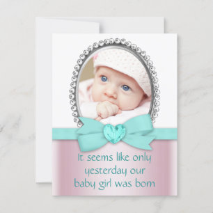 Invitation Rose et Turquoise Bleu Doux 16 Partie