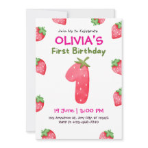 Rose et vert Jouer premier anniversaire