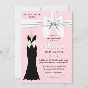 Invitation Rose Fancy élégante Mode Tiffany Baby shower