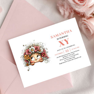Invitation Rose Fantaisiste pour les 7 ans de Fair