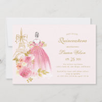 Rose Fleur Paris Chic Quinceanera