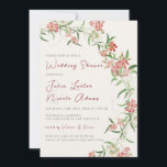 Invitation Rose fleur sauvage Spring Garland Wedding shower<br><div class="desc">Découvrez une élégance intemporelle et des designs enchanteurs dans notre collection de faire-part de mariage exquise. Chaque carte est un chef-d'oeuvre,  magnifiquement conçu pour capturer l'essence de votre journée spéciale.</div>
