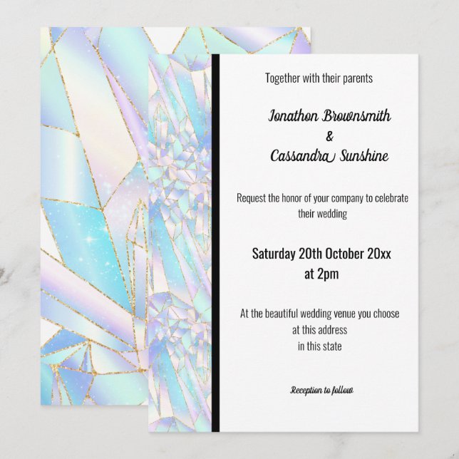 Invitation Rose FLEURI BLANC BLACK TRIM BLANC (Devant / Derrière)