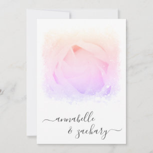 Invitation ** Rose Floral RSVP - QR AR8 MARIAGE