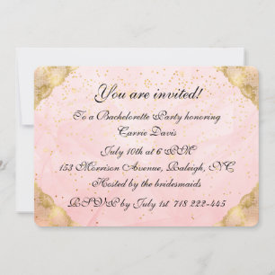 Invitation Rose Gold Bachelorette