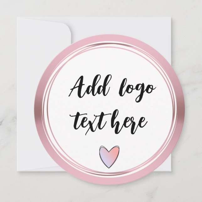 Invitation Rose Gold Cercle Cercles Bordure Parties scintilla (Devant)