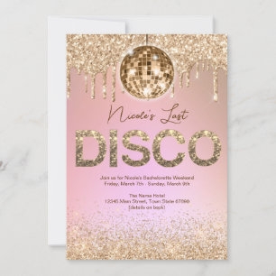 Invitation Rose Gold Dernier Disco Weekend