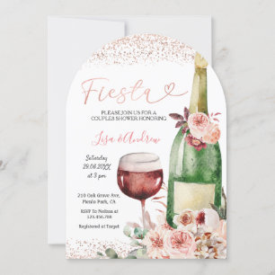 Invitation rose Gold Fiesta Couples Douche