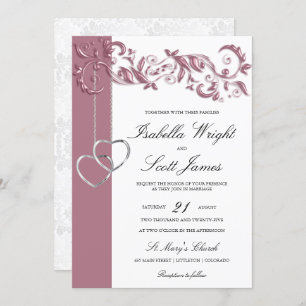 Invitation Rose Gold Floral Design