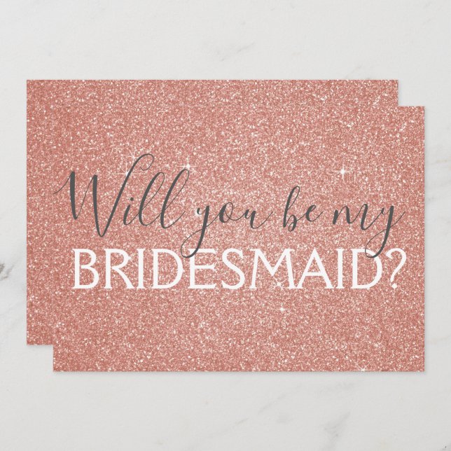 Invitation Rose Gold Foil Vingt et un 21e anniversaire (Devant / Derrière)