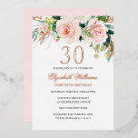 Invitation rose Gold Pink Blush 30e Anniversaire F<br><div class="desc">Plus Jolie 30e anniversaire Invitations dans le Little Bayleigh Store!</div>