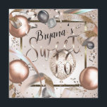 Invitation Rose Gold Pink & Parties scintillant Balloons Swee<br><div class="desc">Customiser pour votre événement</div>