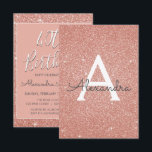 Invitation Rose Gold Sparkle Parties scintillant 40e fête d'a<br><div class="desc">Rose Gold Sparkle Parties scintillant Girly Birthday Party Monogramme Nom et initiale 40th Birthday Party Invitation. Cette 40e invitation de 40 ans est parfaite pour la Parties scintillant Rose Gold Sparkle Girly Party qui cherche à célébrer dans Rose Rose Gold.</div>