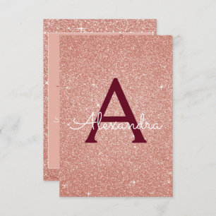Invitation Rose Gold Sparkle Parties scintillant 40e fête d'a