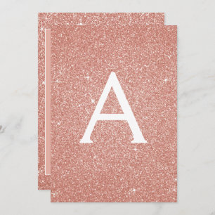 Invitation Rose Gold Sparkle Parties scintillant Baptême Invi