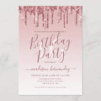 Rose Gold Sparkle Parties scintillant de séchage 1