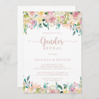 Rose Gold Spring Floral Genre Revevela Party