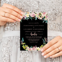 Rose Gold Spring Floral Mariage espagnol