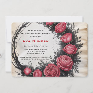 Invitation Rose gothique Frame Bachelorette Party