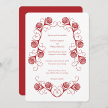 Rose gothique moderne  torréfier Crimson Mariage r