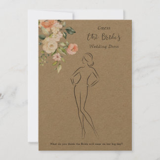 Invitation Rose Guess Dress Fête des mariées jeu