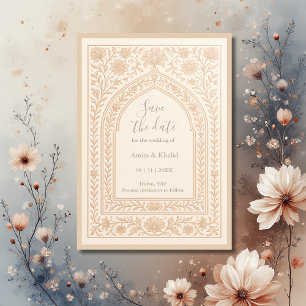 Invitation Rose ivoirien Gold mariage arche arabe enregistrer