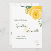 Rose jaune du Texas Mariage