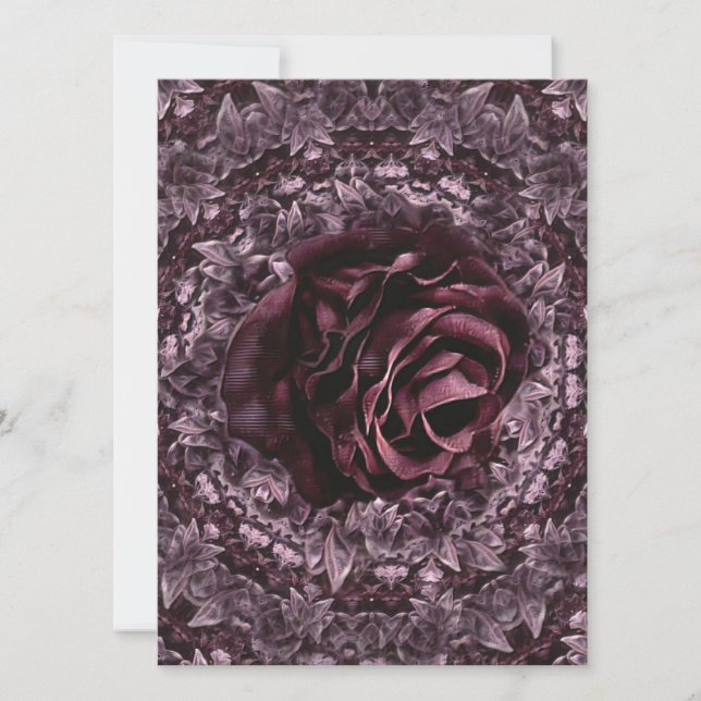 Invitation Rose Mandala (Devant)