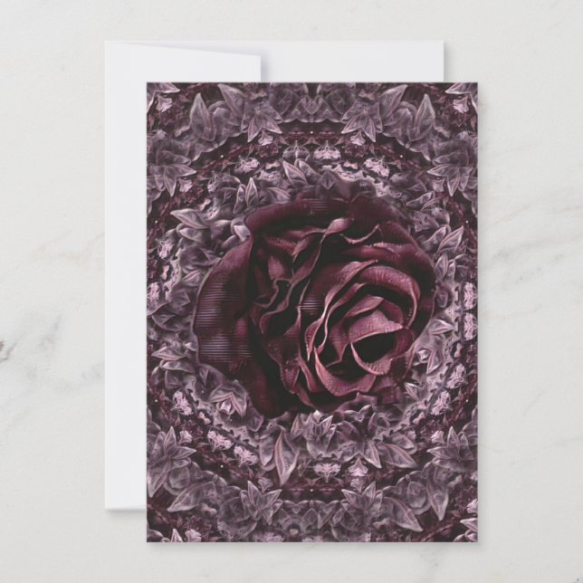 Invitation Rose Mandala  (Devant)
