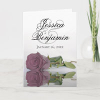 Rose Mauve Poussiéreuse Élégante Photo de Mariage