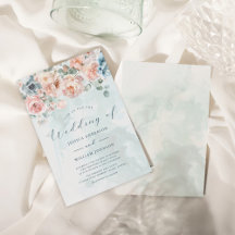 Rose moderne et tendance Mariage bleu