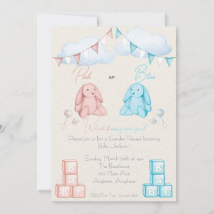 Invitation Rose ou Bleu Quel Lapin Êtes-Vous? Révélation du S