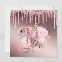 Rose Parties scintillant or perches 50e anniversai