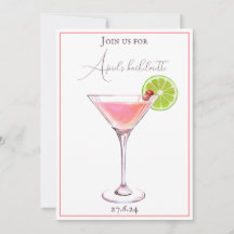 Rose poudré et cocktail classique aubergine
