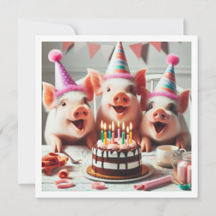 Invitation Rose ! Rose ! Appel à tous les animaux de fête, in