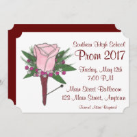 Rose Rose Corsage Boutonniere Prom Dance