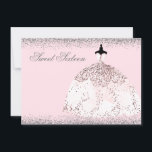 Invitation Rose Rose Or Parties scintillant Sweet 16 Invitati<br><div class="desc">Rose Rose Or Parties scintillant Sweet 16 Invitation Elégante robe de Parties scintillant Voir la collection correspondante en Niche et Nest Store</div>