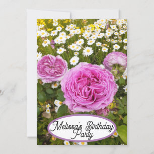 Invitation Rose rose Rose Fleur Floral Jolies Filles