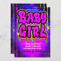 Rose vert violet Peinture Baby shower de séchage f