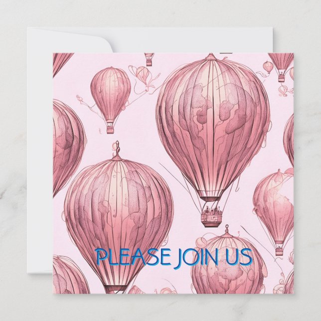 Invitation Rose Vintage  (Devant)