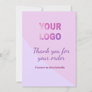 Invitation Rose violet votre logo connectez-vous avec nous su