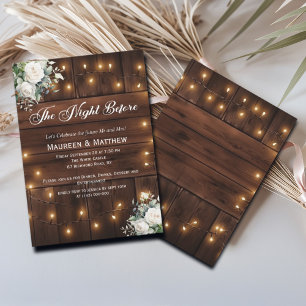 Invitation Roses blanches avant la nuit